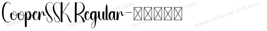 CooperSSK Regular字体转换
